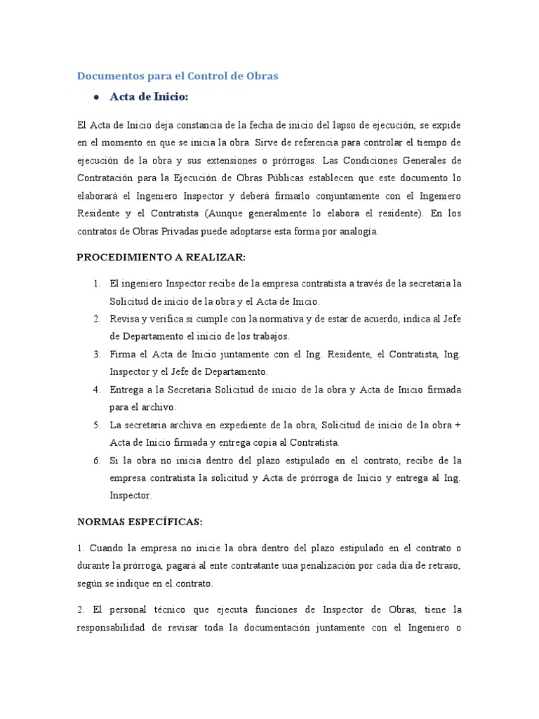 Documentación para Control de Obras | PDF | Gobierno | Business