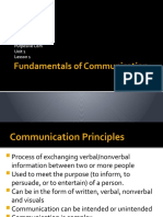 Unit 1 Fundamentals of Communication
