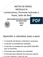 Subneteo de Redes3