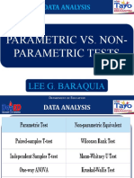 Data Analysis: Parametric vs. Non-Parametric Tests