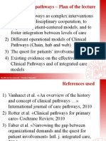Clinical Pathways - Plan of The Lecture: Health Services Research - Gianluca Fiorentini