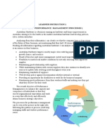 Learner Instruction 1 (Develop Performance Management Processes)