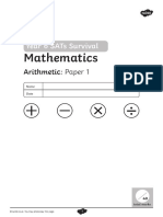 Arithmetic Paper 1