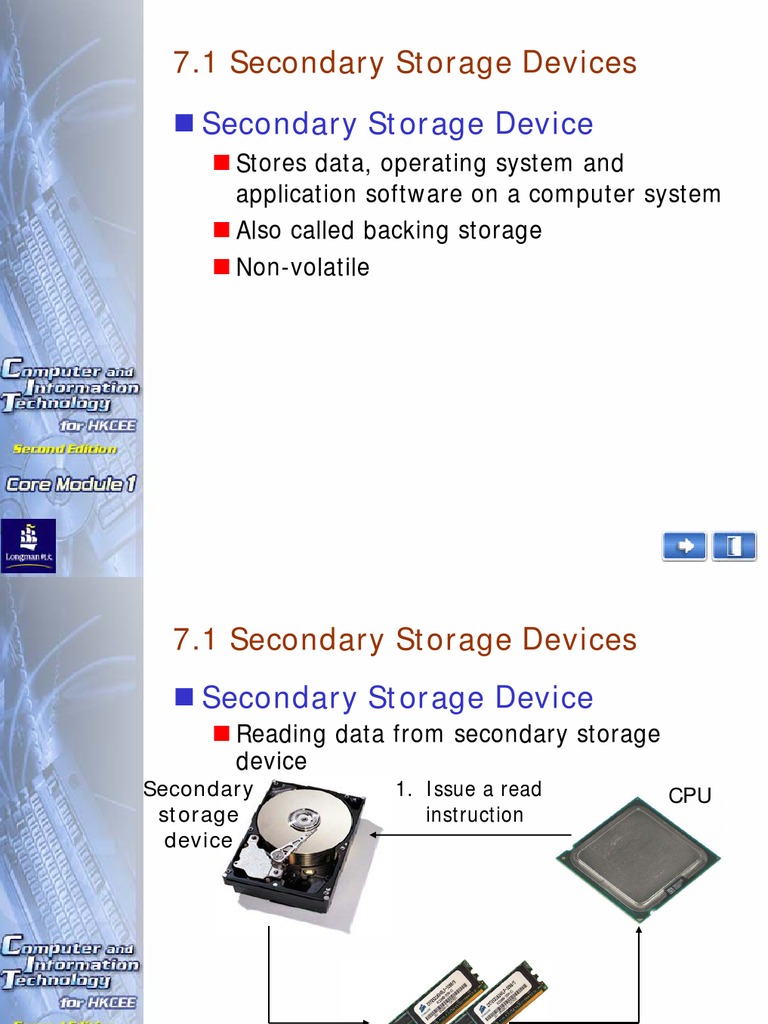 Overview of Secondary Storage Devices | PDF | Disk Storage | Computer ...