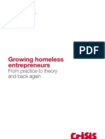 Growing Homeless Entrepreneurs - from practice to theory and back again