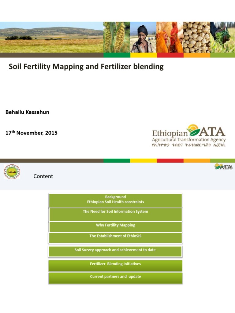 SOIL FERTILITY MAPPING IN ETHIOPIA intelligence overview