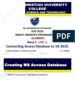 Week 3 Database Access
