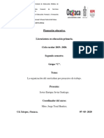 La Organización Del Currículum Por Proyectos de Trabajo