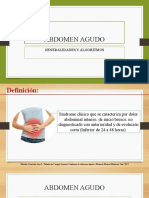 Abdomen agudo: generalidades y algoritmos