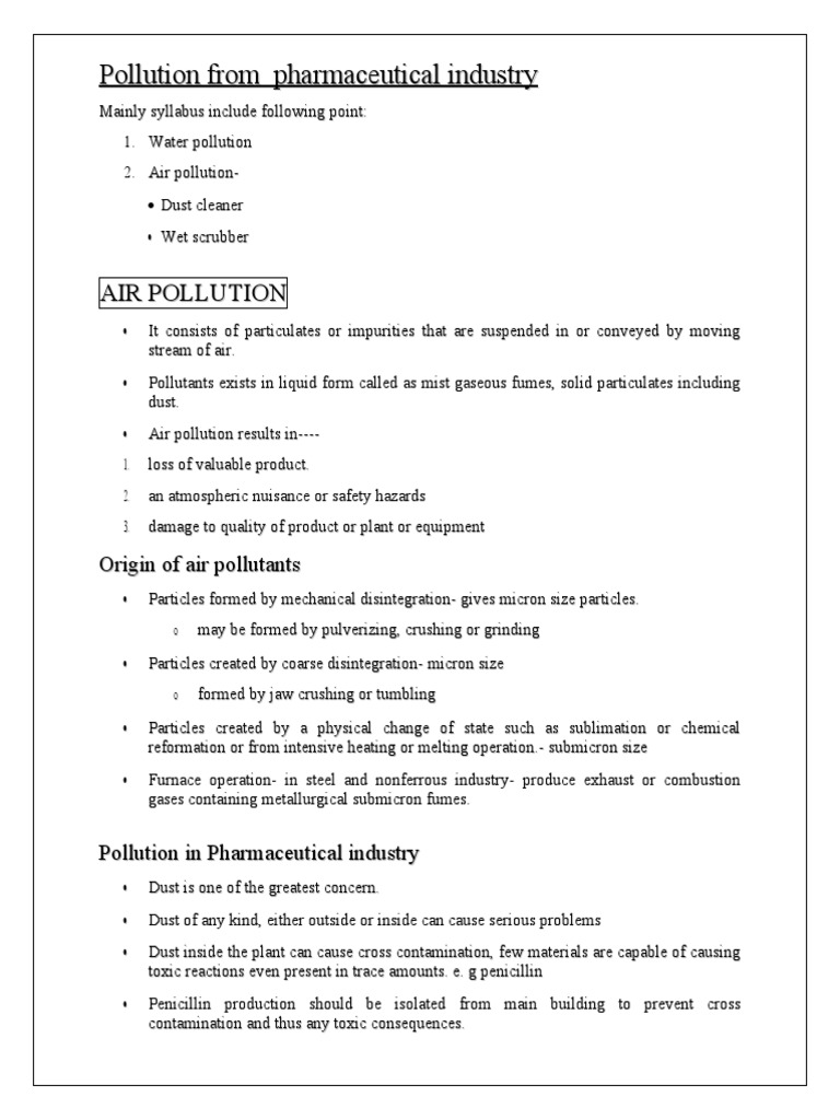 Air Pollution Notes | Download Free PDF | Sewage Treatment | Sewage