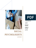Social Psychologists: Submitted To