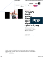 Kimura's Death Ignites National Conversation About Cyberbullying