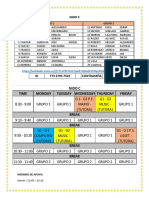 NUEVO HORARIO - GRUPOS N C