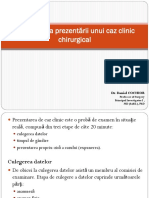 Metodologia Prezentarii de Caz Clinic Chirurgical PDF