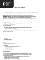 Cash Flow Analysis: Ahsan Aslam Reg # L1f19bsaf0096