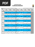 Cycle 3 Exam Timetable (2018-2019)