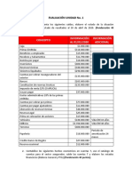 EVALUACIÓN UNIDAD No. 1 CONTABILIDAD