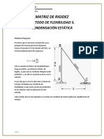 Cálculo de La Matriz de Rigidez Por El Método de Flexibilidad PDF