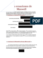 Ecuaciones de Maxwell: Formulación y Significado