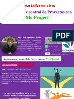 Curso Seguimiento y Control de Proyectos Con Project - Brochure