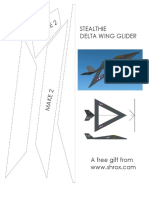 Build a stealth delta wing glider