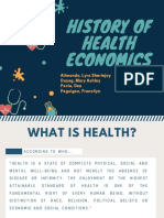 History of Health Economics: Alimondo, Lyra Sheriejoy Dayag, Mary Ashley Pacia, Dea Paguigan, Fransilyn