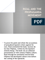 Rizal and The Propaganda Movement