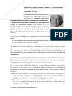 Planteamientos Popper y Reichenbach epistemología