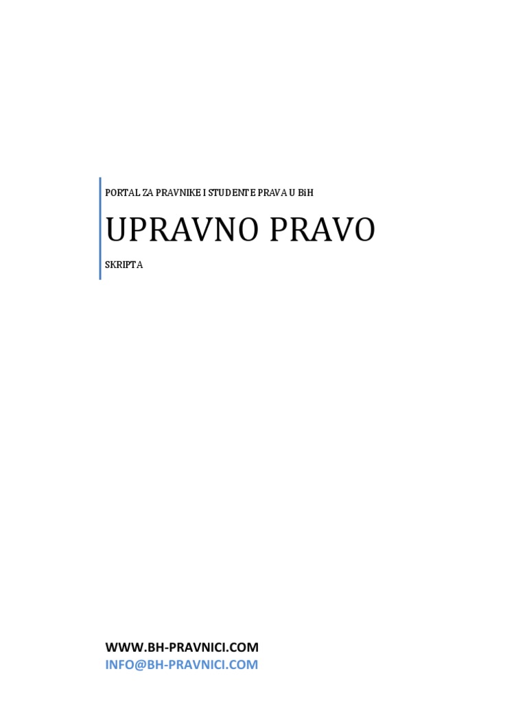 Upravno Pravo | PDF
