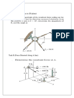 Worksheet: Task I (Resultant Force in 2D Plane)