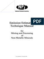 Emission Estimation Technique Manual: For Mining and Processing of Non-Metallic Minerals