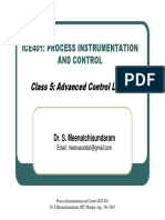 Class 5: Advanced Control Loops: Ice401: Process Instrumentation and Control