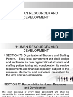 Human Resources & Devt.