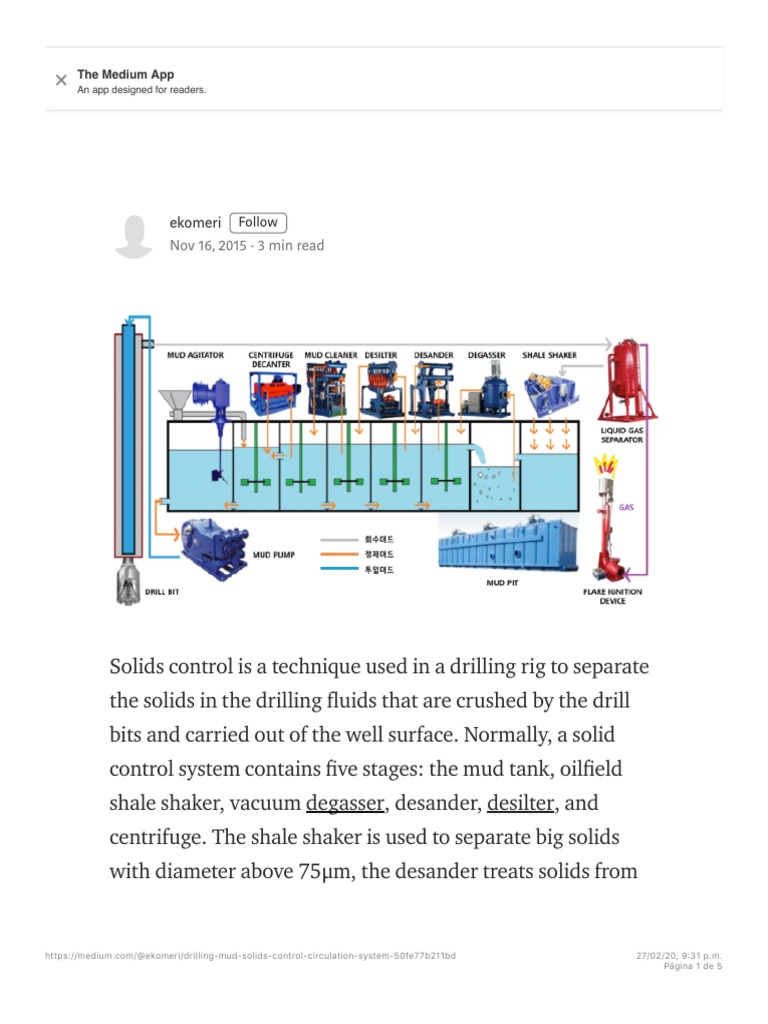 Drilling Mud Solids Control Overview | PDF | Drilling Rig | Blowout ...