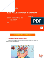 Economía - Semestral Uni - Las Necesidades Humanas (PPT) - Semana 3