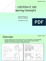 Civ.E. 125/Env.E 100 Engineering Concepts: Autocad Tutorial #6 Multi-View Drawings November 13, 2014