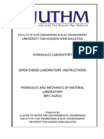 Open Ended Hydraulics Laboratory PDF