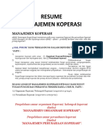 Resume Manajemen Koperasi