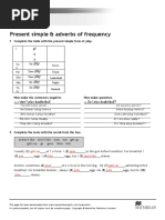 Worksheet 3: Present Simple & Adverbs of Frequency