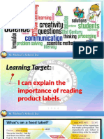 Reading Product Labels