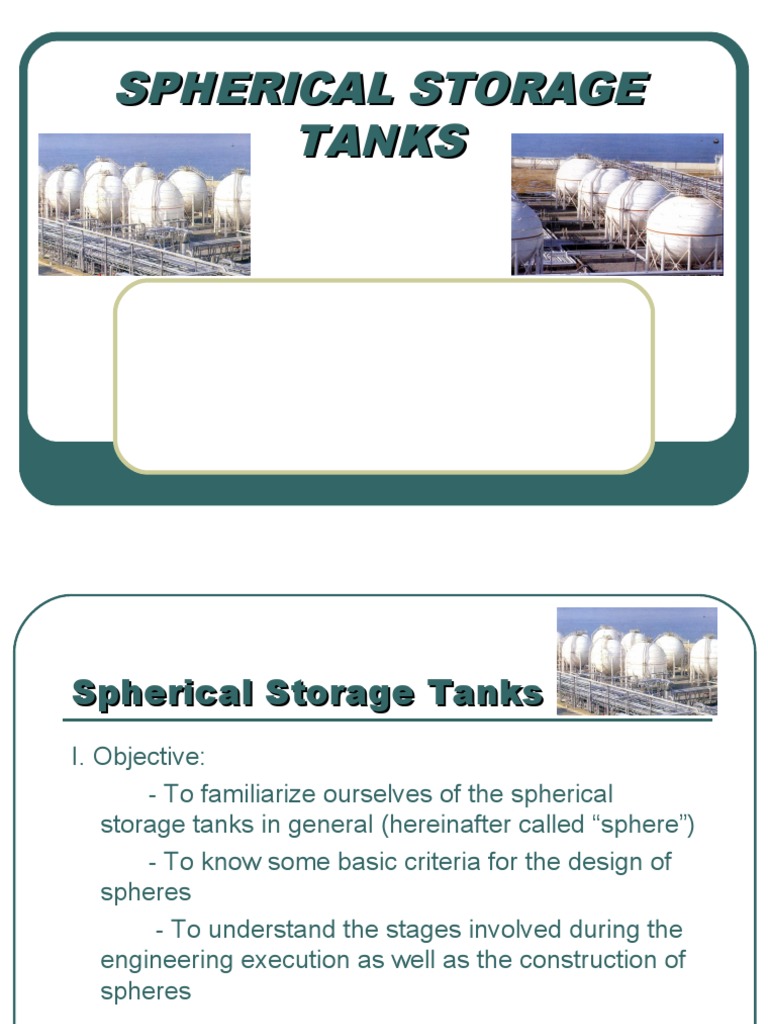 Overview of Spherical Storage Tanks | PDF | Stairs | Sphere