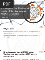 DPEX Analysis of Contact Tracing Apps