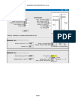 BASEMENT WALL DESIGN CALCULATIONS