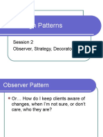 OO Design Patterns: Session 2 Observer, Strategy, Decorator