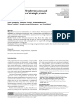 An Assessment of Implementation and Evaluation Phases of Strategic Plans in Iranian Hospitals