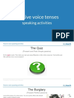 Passive Voice Tenses: Speaking Activities