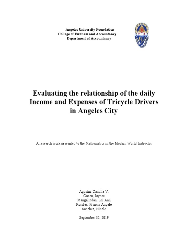 Evaluating The Relationship of The Daily and Expenses of