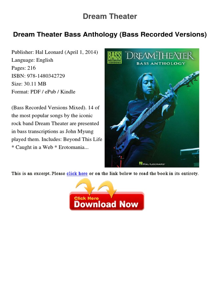 アート・デザイン・音楽 Dream Theater Bass Anthology Vdocuments - MX Dream Theater Bass Anthology Bass Recorded