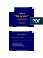 Lecture 04 Design of RC Members For Shear and Torsion Colour