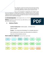 I) Hedstrom Plastics:: Values